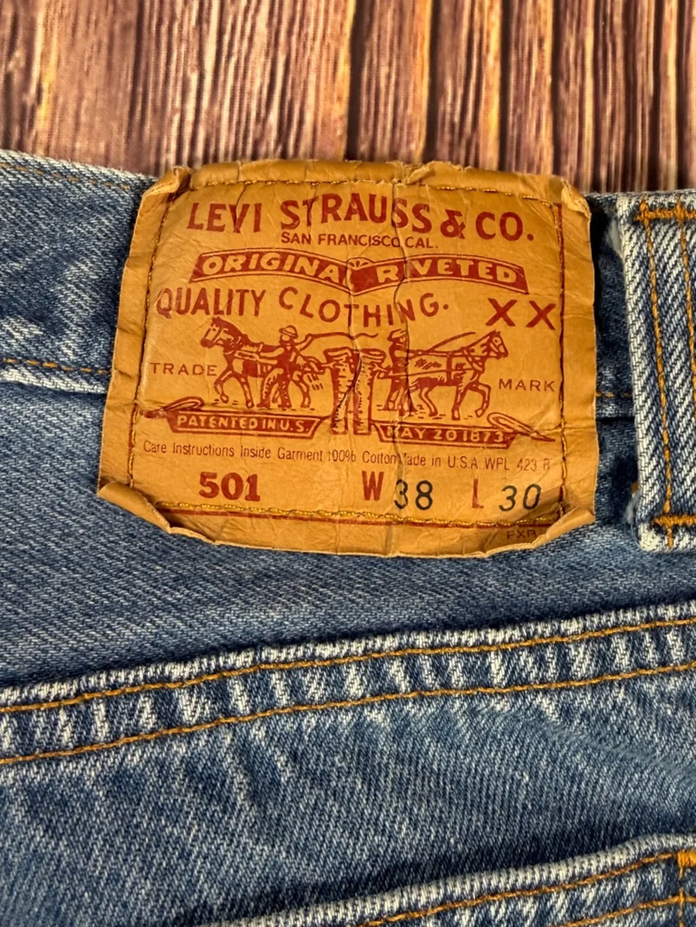 LEVIS 90s Vintage Levi's 501 Men's‎ Distressed Worn In Button Fly Jeans Cropped